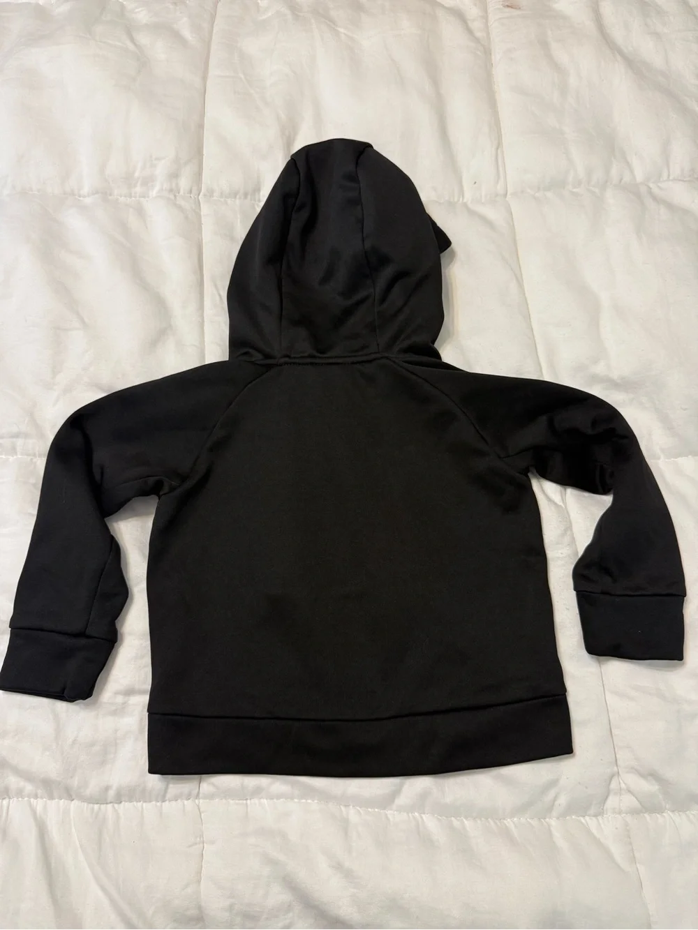 Nike Black Kids Hoodie with Orange Swoosh